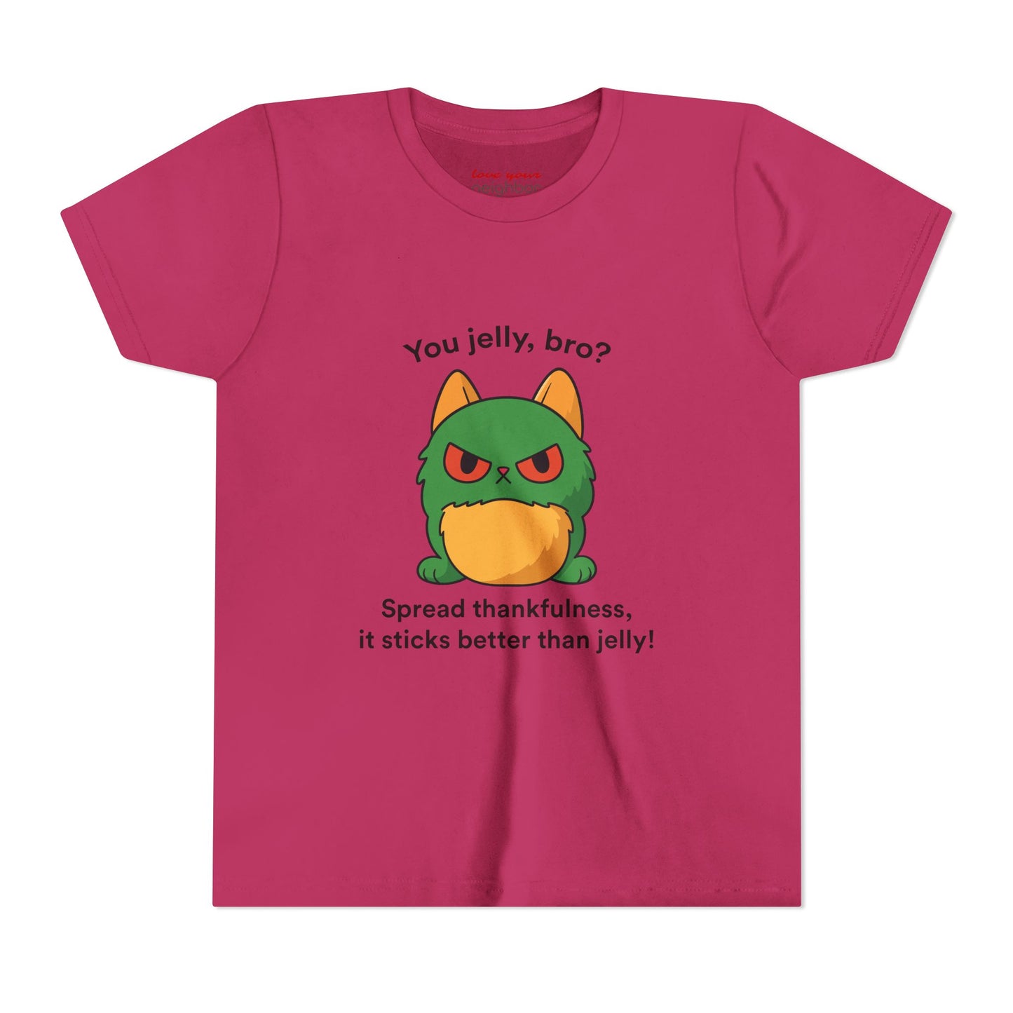 Youth Short Sleeve Tee - You Jelly Bro? Design