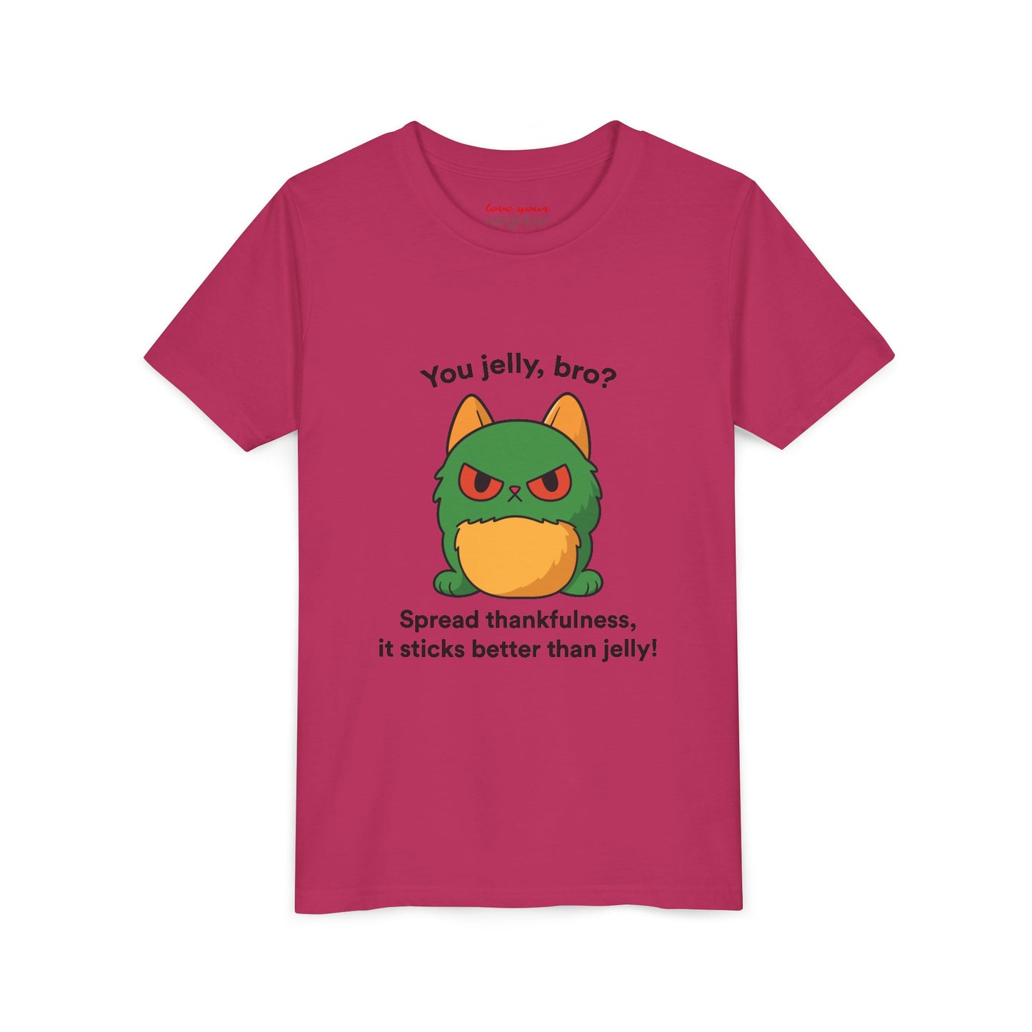 Youth Short Sleeve Tee - You Jelly Bro? Design