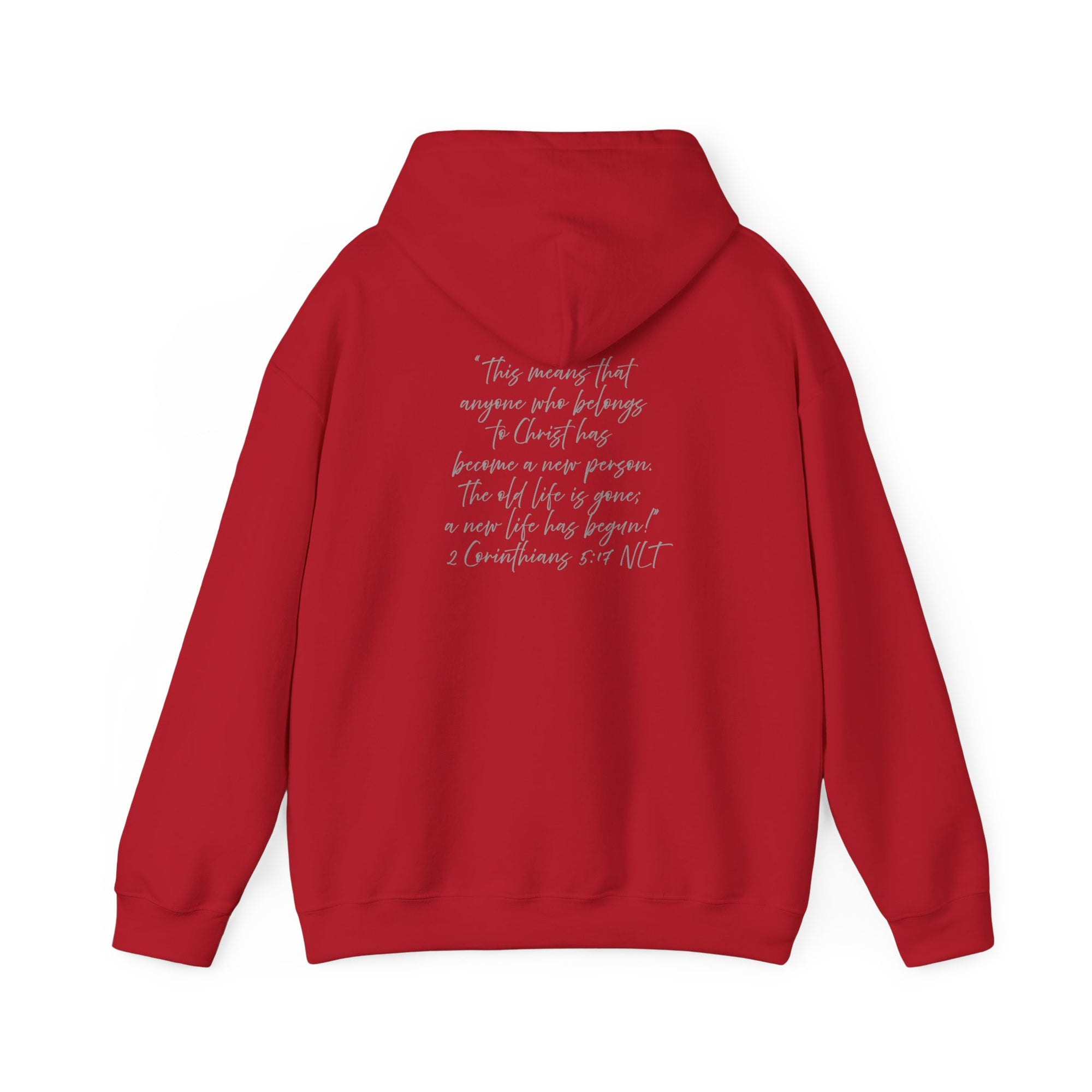 "Created" 2 Corinthians 5:17 - Adult Hooded Sweatshirt