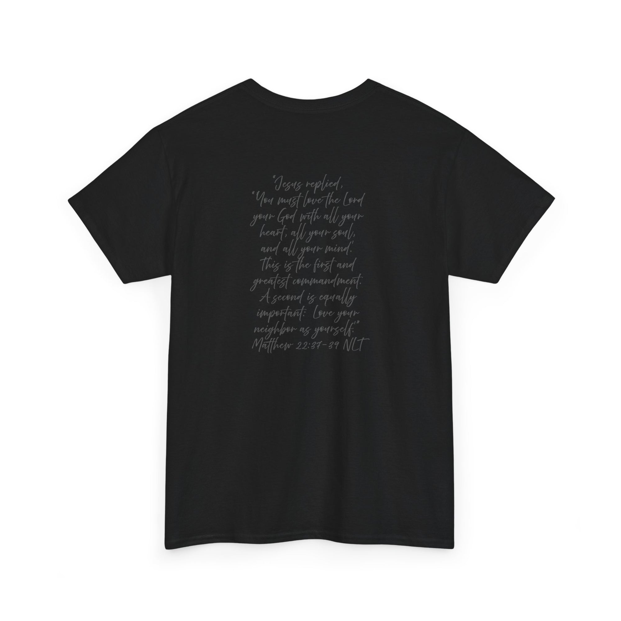 Adult Tee - Christian Identity Matthew 22:27-29 Heavy Cotten Tee