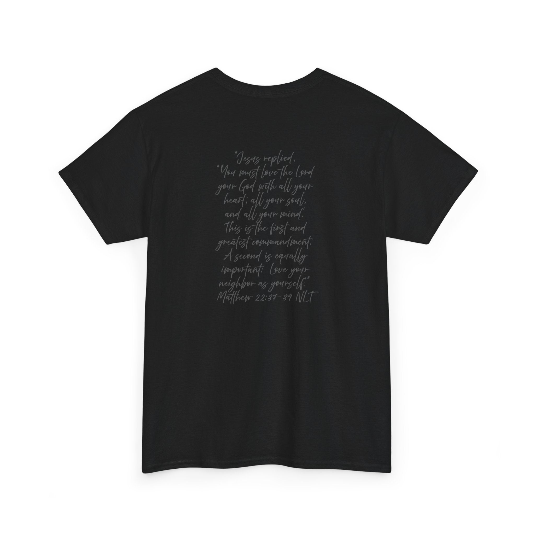 Adult Tee - Christian Identity Matthew 22:27-29 Heavy Cotten Tee