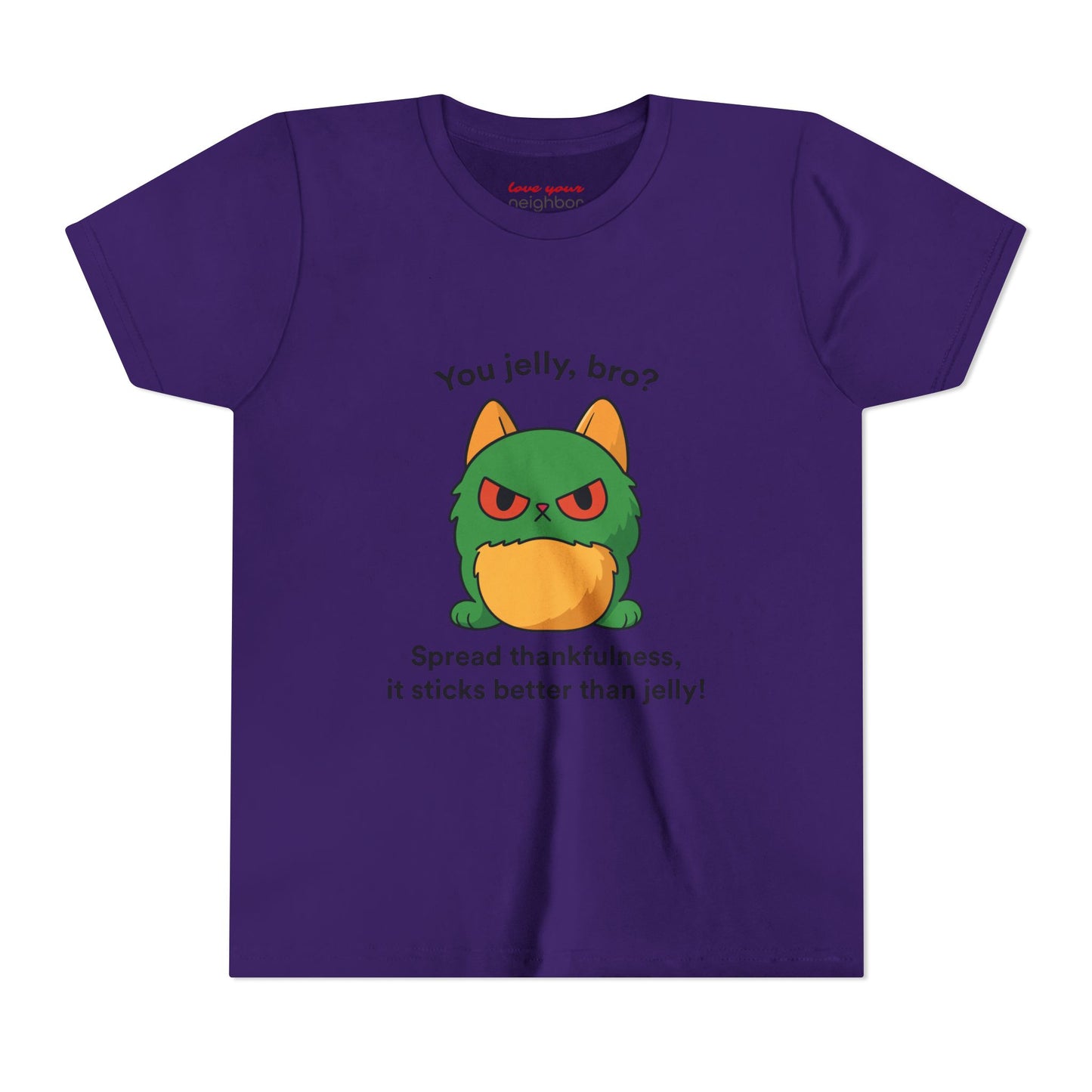 Youth Short Sleeve Tee - You Jelly Bro? Design