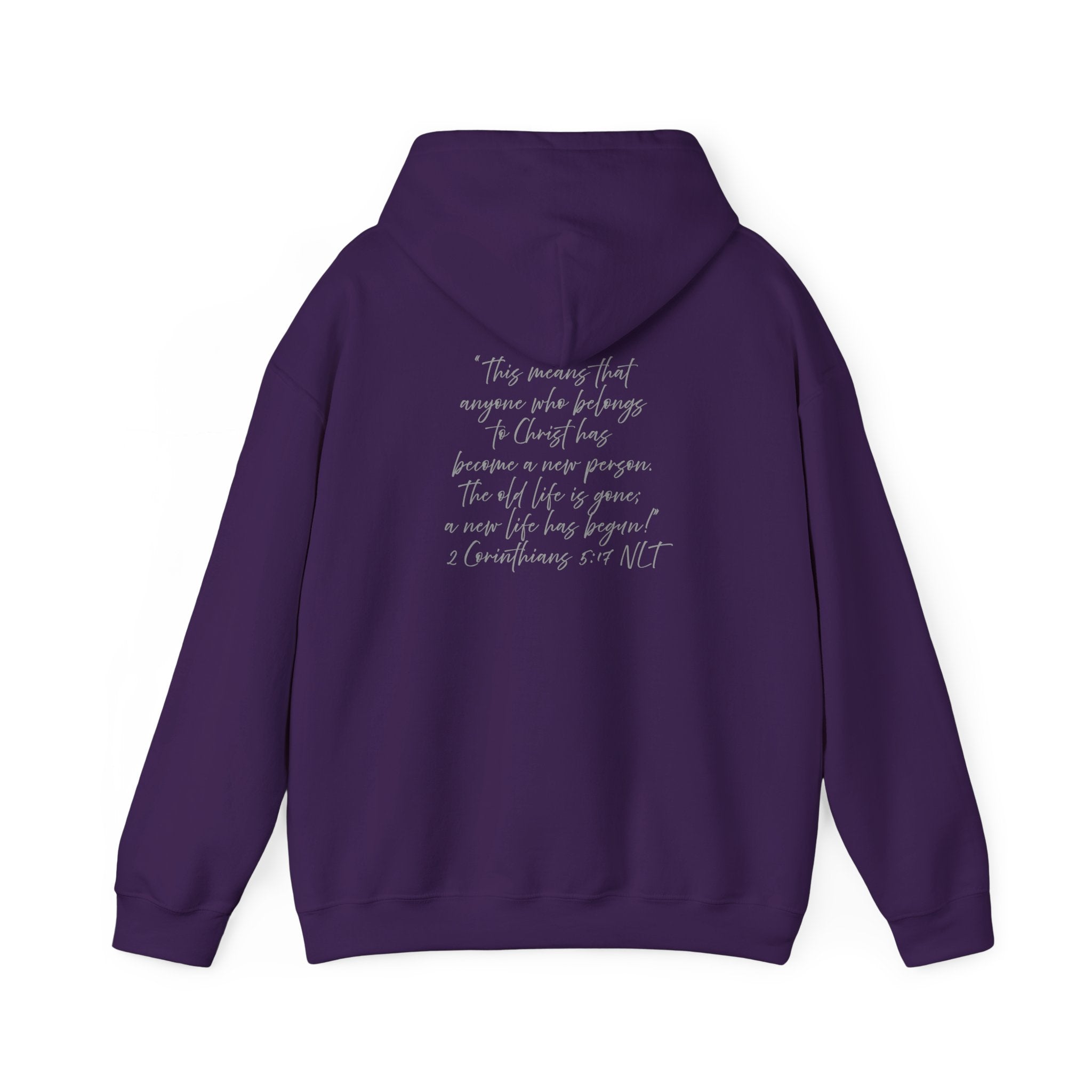 "Created" 2 Corinthians 5:17 - Adult Hooded Sweatshirt