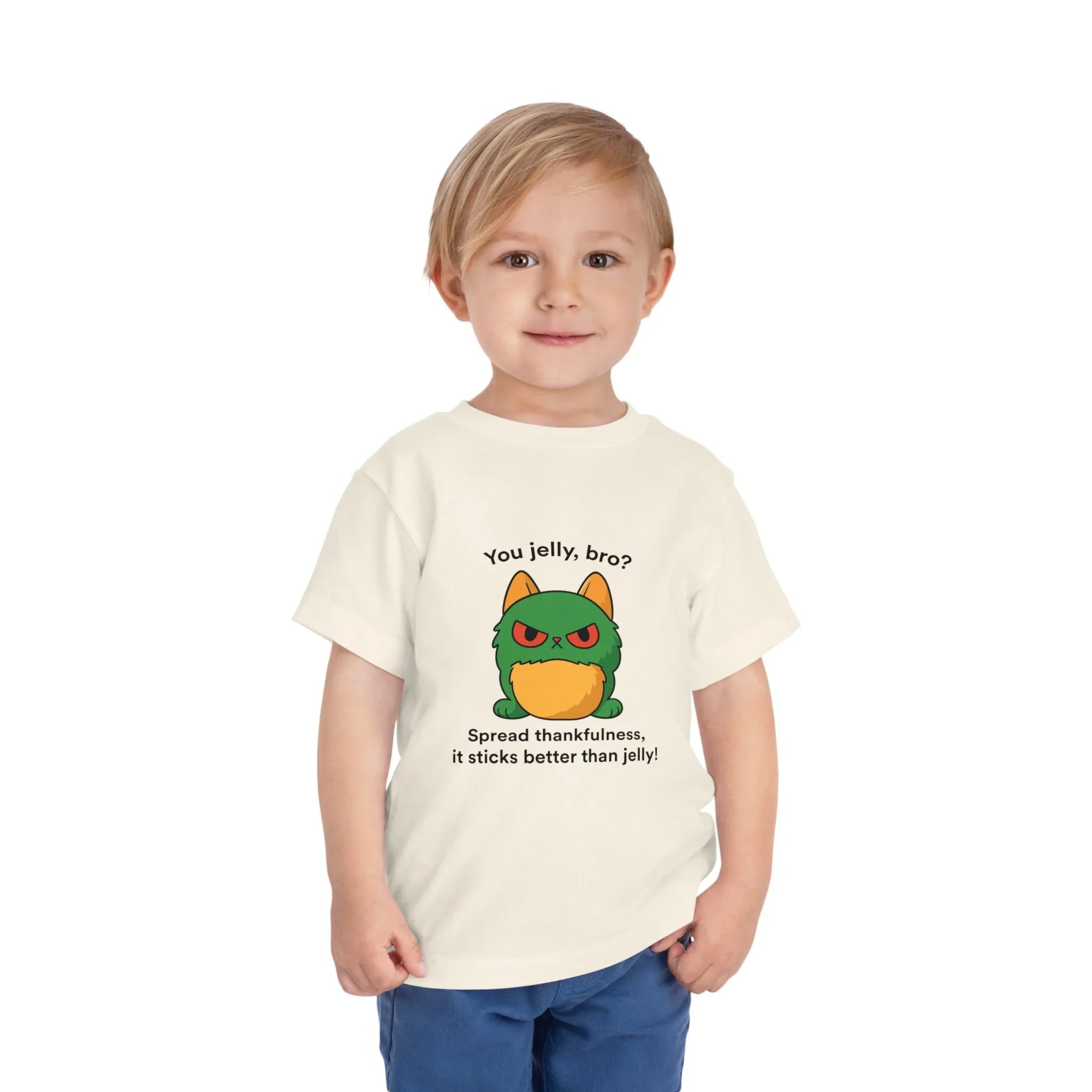 Toddler Short Sleeve Tee - You Jelly Bro? Design - Truthkins - Faith-filled plush toys that turn big feelings into God's truth