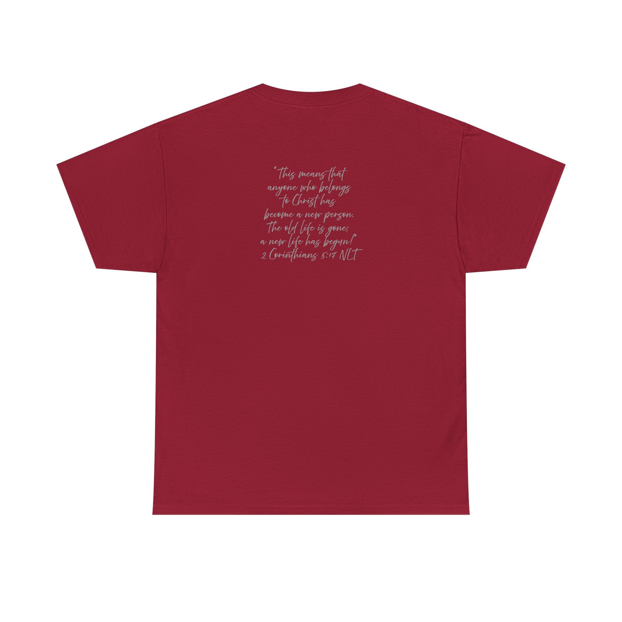 "CREATED" 2 Corinthians 5:17 Adult Heavy Cotton Tee