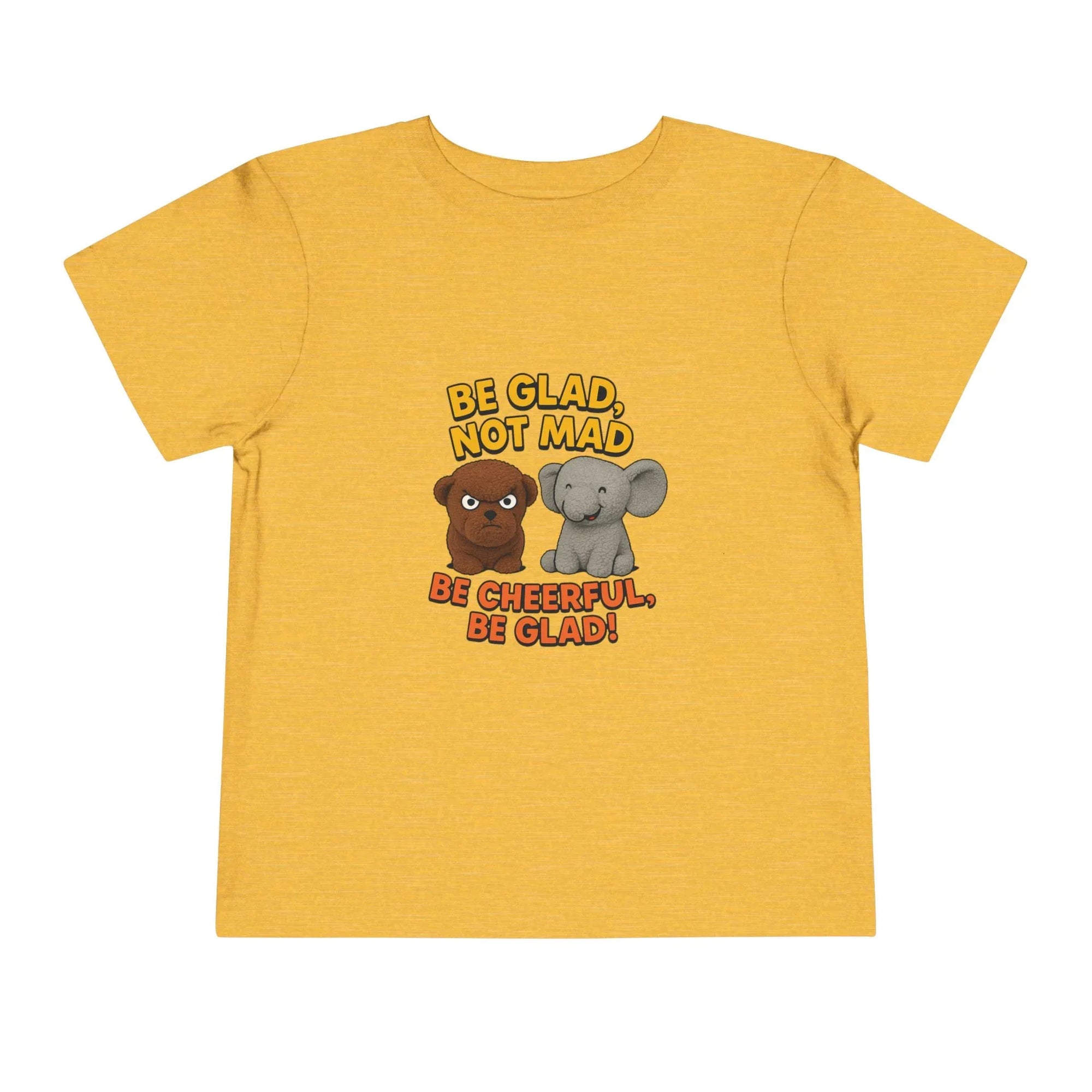 Toddler Short Sleeve Tee - Be Cheerful Design - Truthkins - Faith-filled plush toys that turn big feelings into God's truth