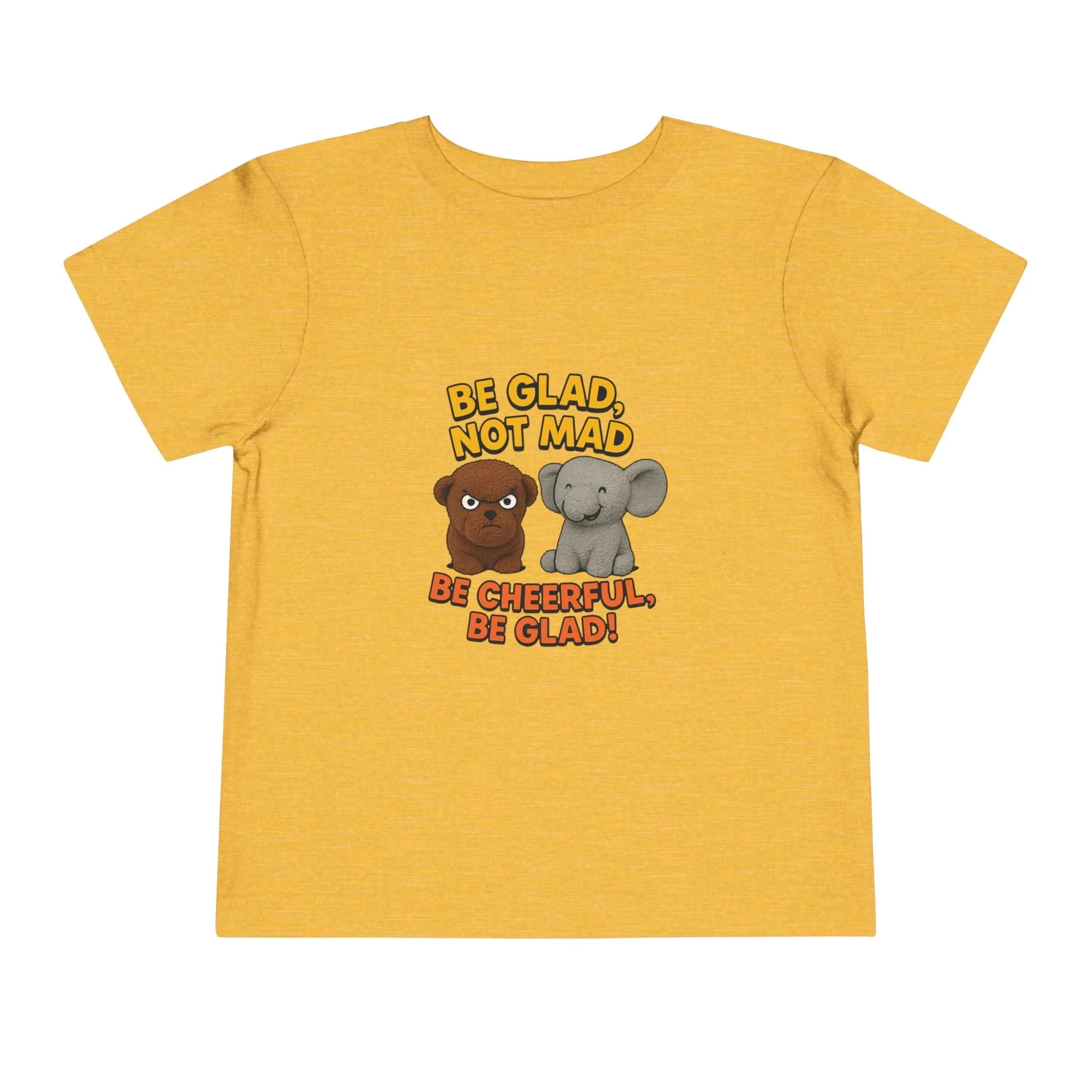 Toddler Short Sleeve Tee - Be Cheerful Design - Truthkins - Faith-filled plush toys that turn big feelings into God's truth