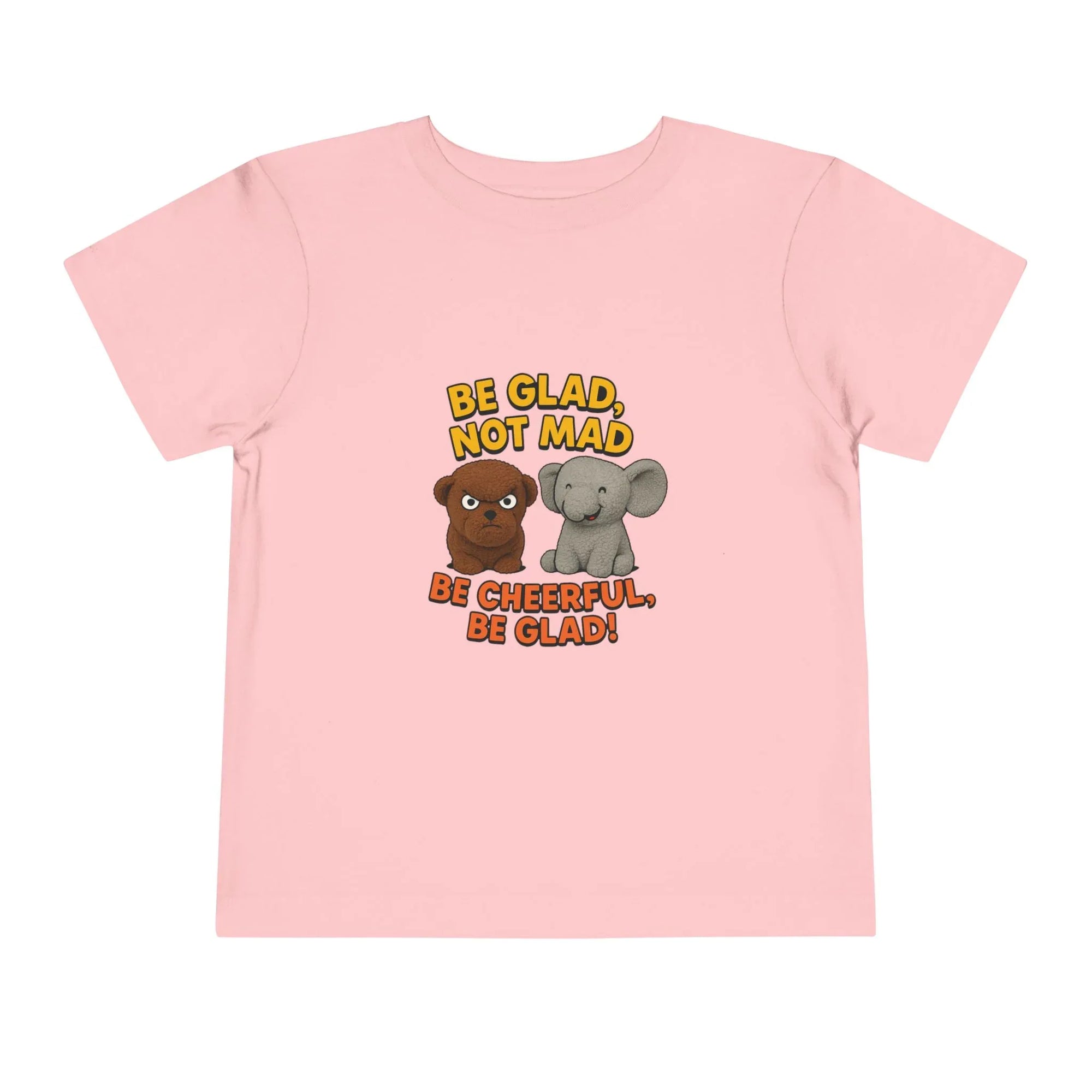Toddler Short Sleeve Tee - Be Cheerful Design - Truthkins - Faith-filled plush toys that turn big feelings into God's truth