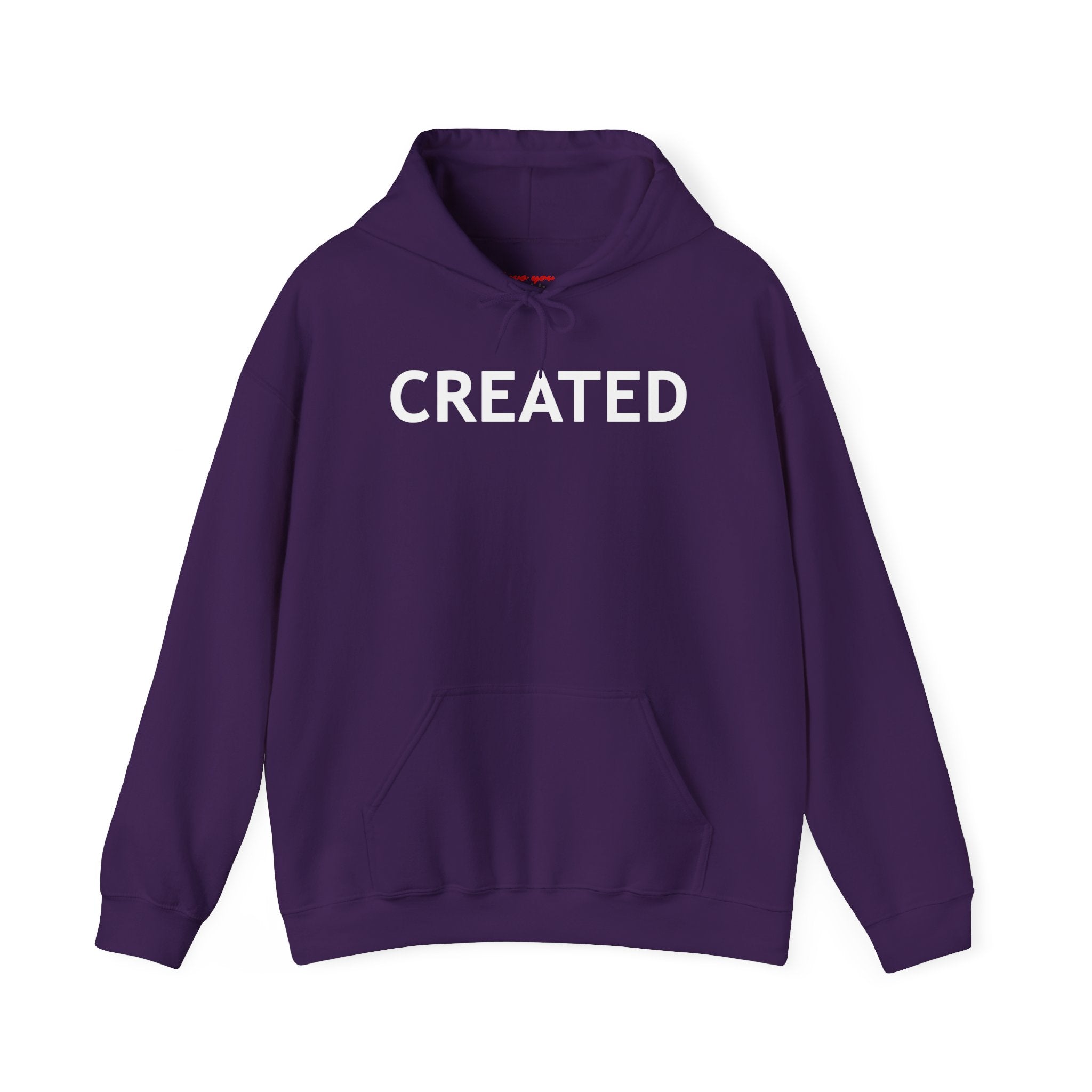 "Created" 2 Corinthians 5:17 - Adult Hooded Sweatshirt