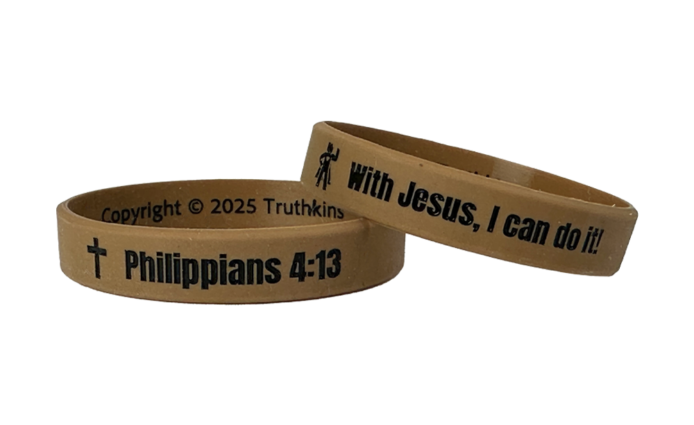 Weak/Strong Wristband (Philippians 4:13)