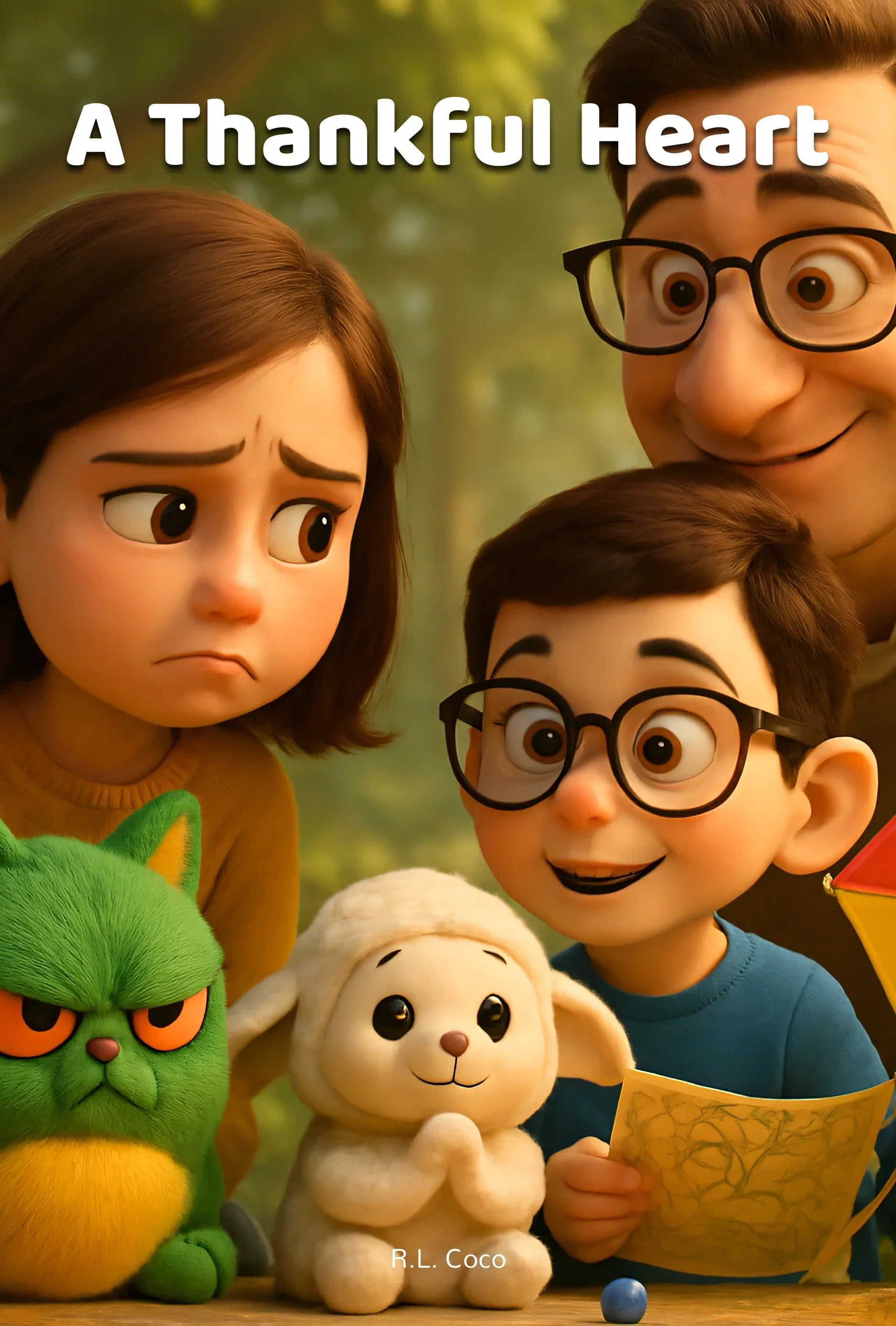 A Thankful Heart - Companion Book to the Jealous/Thankful Truthkins - Truthkins - Faith-filled plush toys that turn big feelings into God's truth