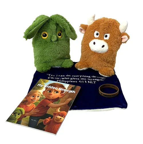 Weak / Strong Truthkins Set (Philippians 4:13) - Truthkins - Faith-filled plush toys that turn big feelings into God's truth