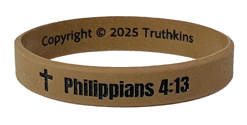 Weak/Strong Wristband (Philippians 4:13)